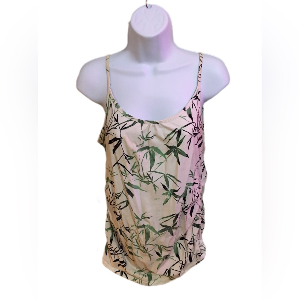Elegant Bamboo Print Tank Top